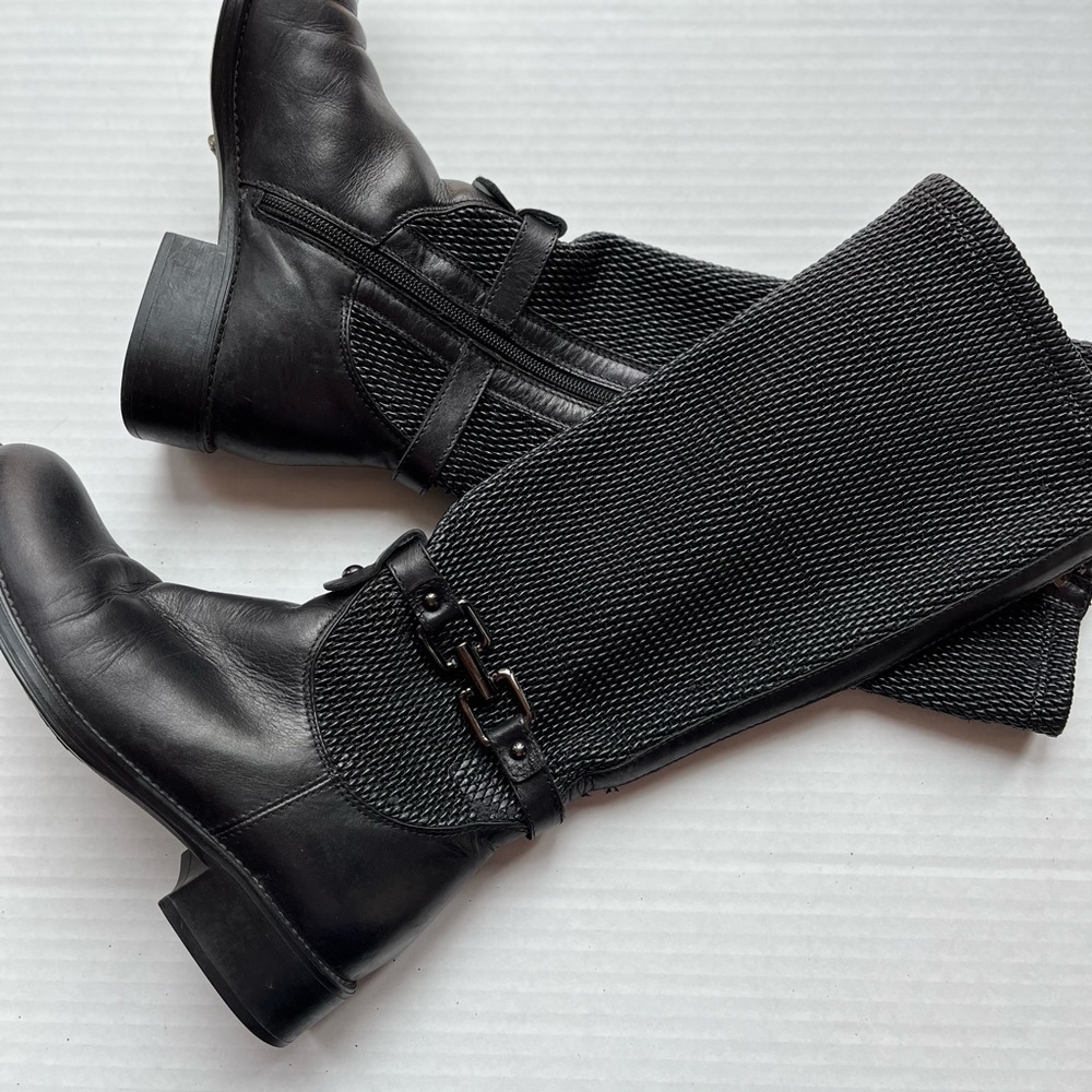 Aquatalia black waterproof boots.